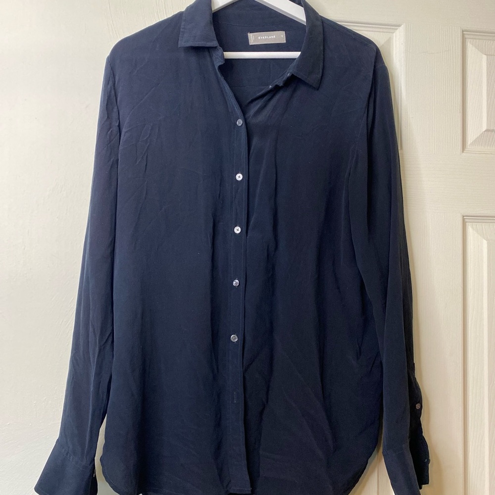 Everlane Black Casual Button Down Shirt